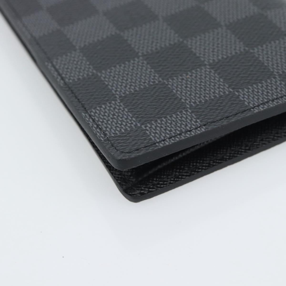 LOUIS VUITTON Damier Grafitte Portefeuille Braza Long Wallet N62665 Auth 194331A