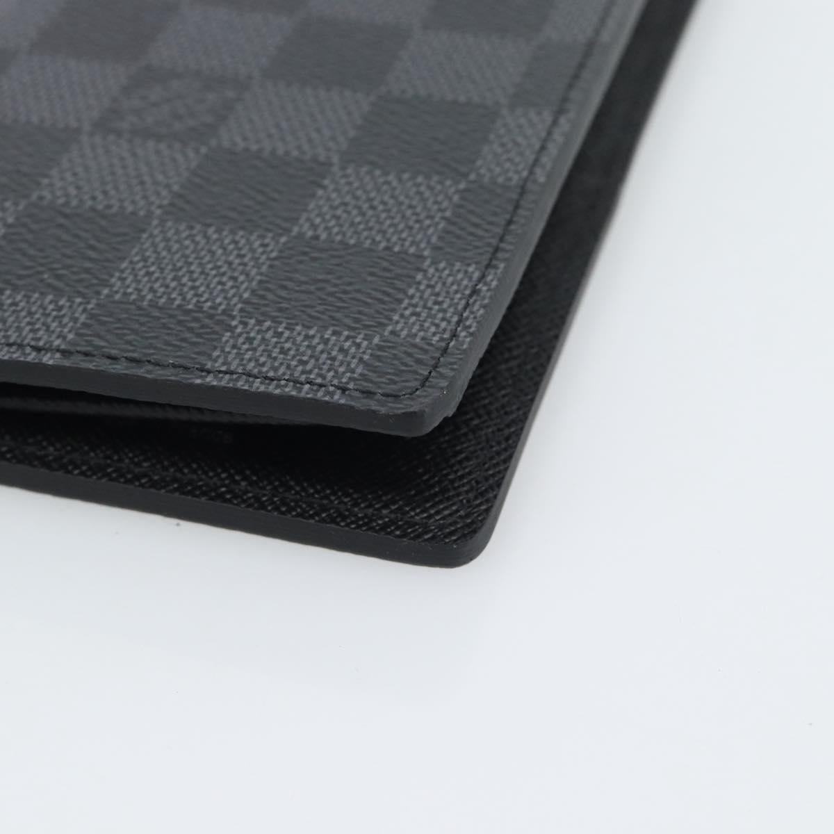 LOUIS VUITTON Damier Grafitte Portefeuille Braza Long Wallet N62665 Auth 194331A