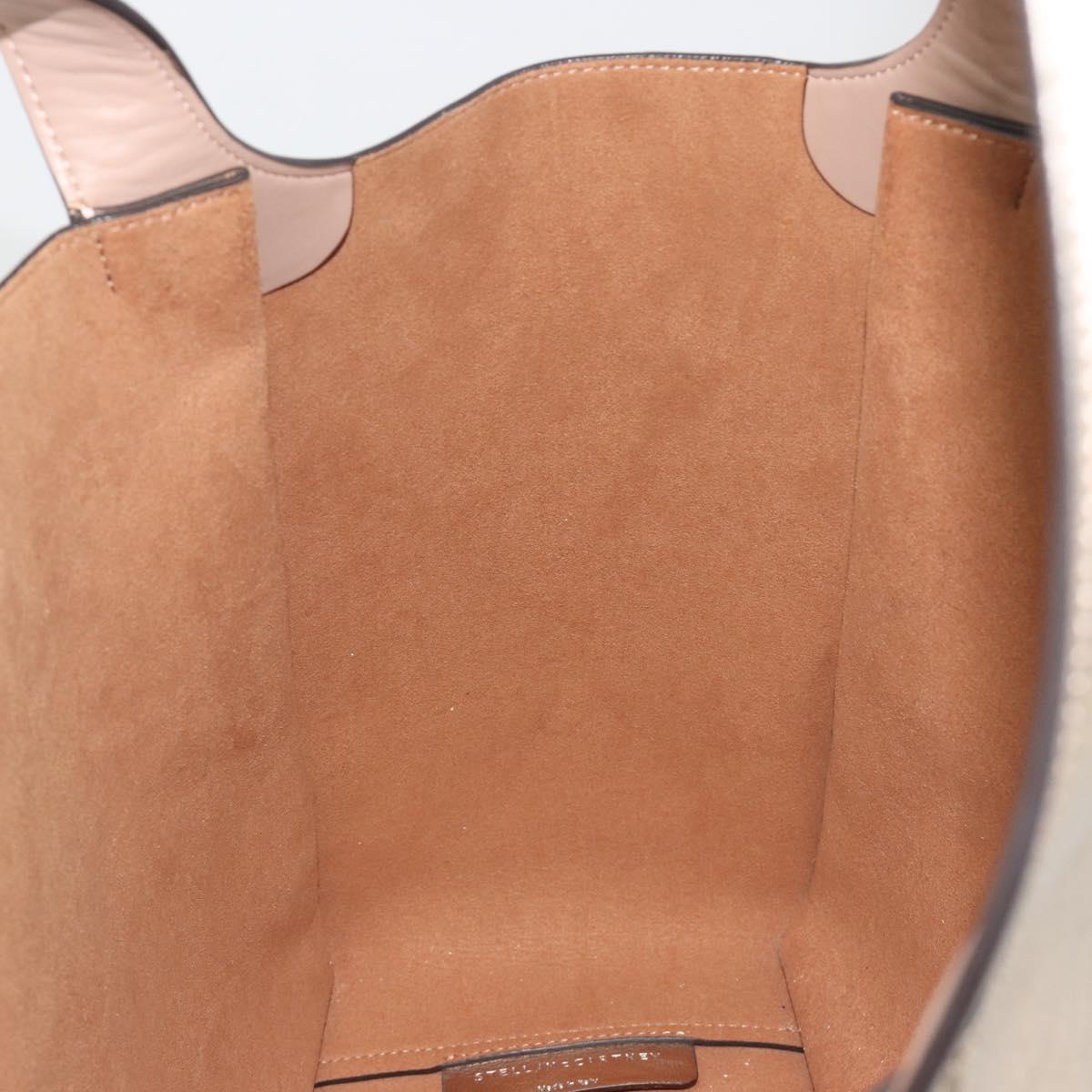 Stella MacCartney Tote Bag Leather Gold Auth 194335A
