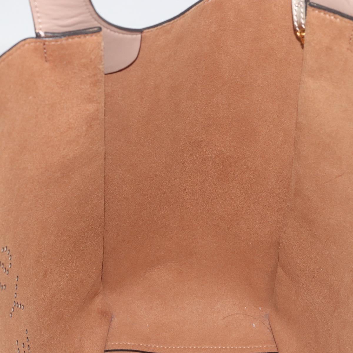 Stella MacCartney Tote Bag Leather Gold Auth 194335A