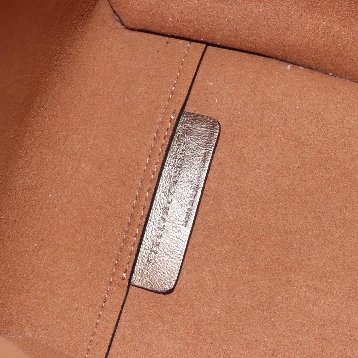 Stella MacCartney Tote Bag Leather Gold Auth 194335A