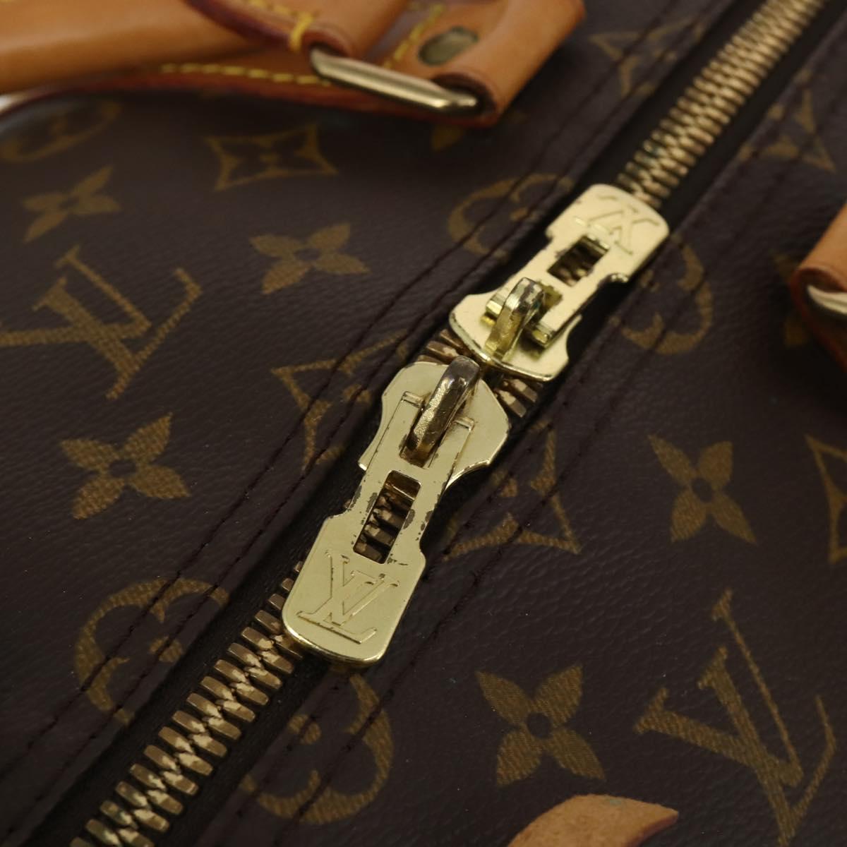 LOUIS VUITTON Monogram Keepall Bandouliere 55 Boston Bag M41414 LV Auth 194346V