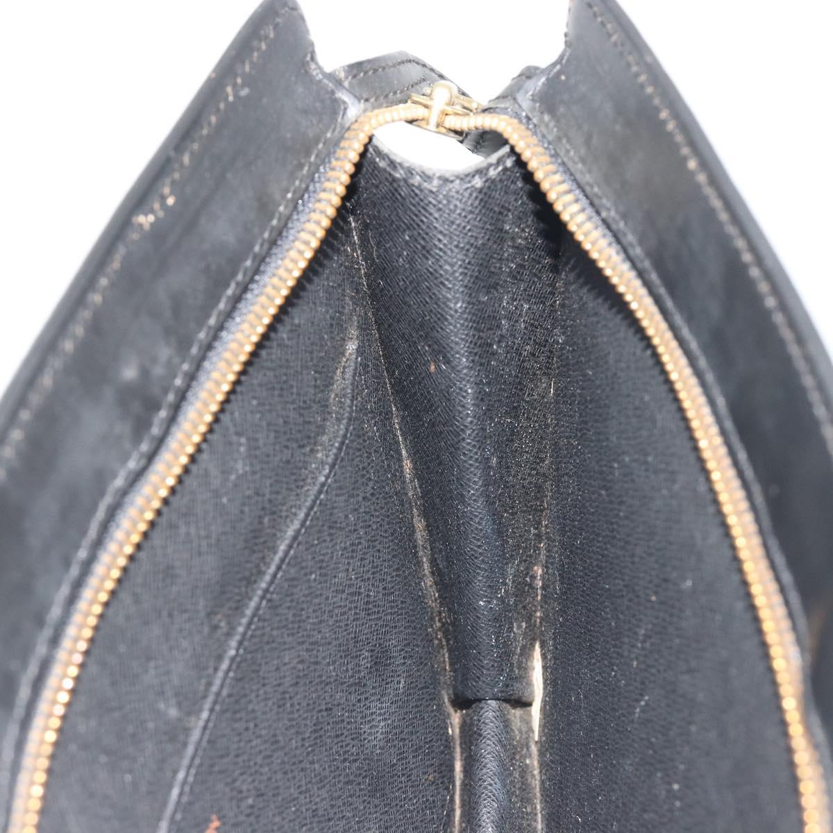 LOUIS VUITTON Epi Pochette Homme Clutch Bag Black M52522 LV Auth 194352