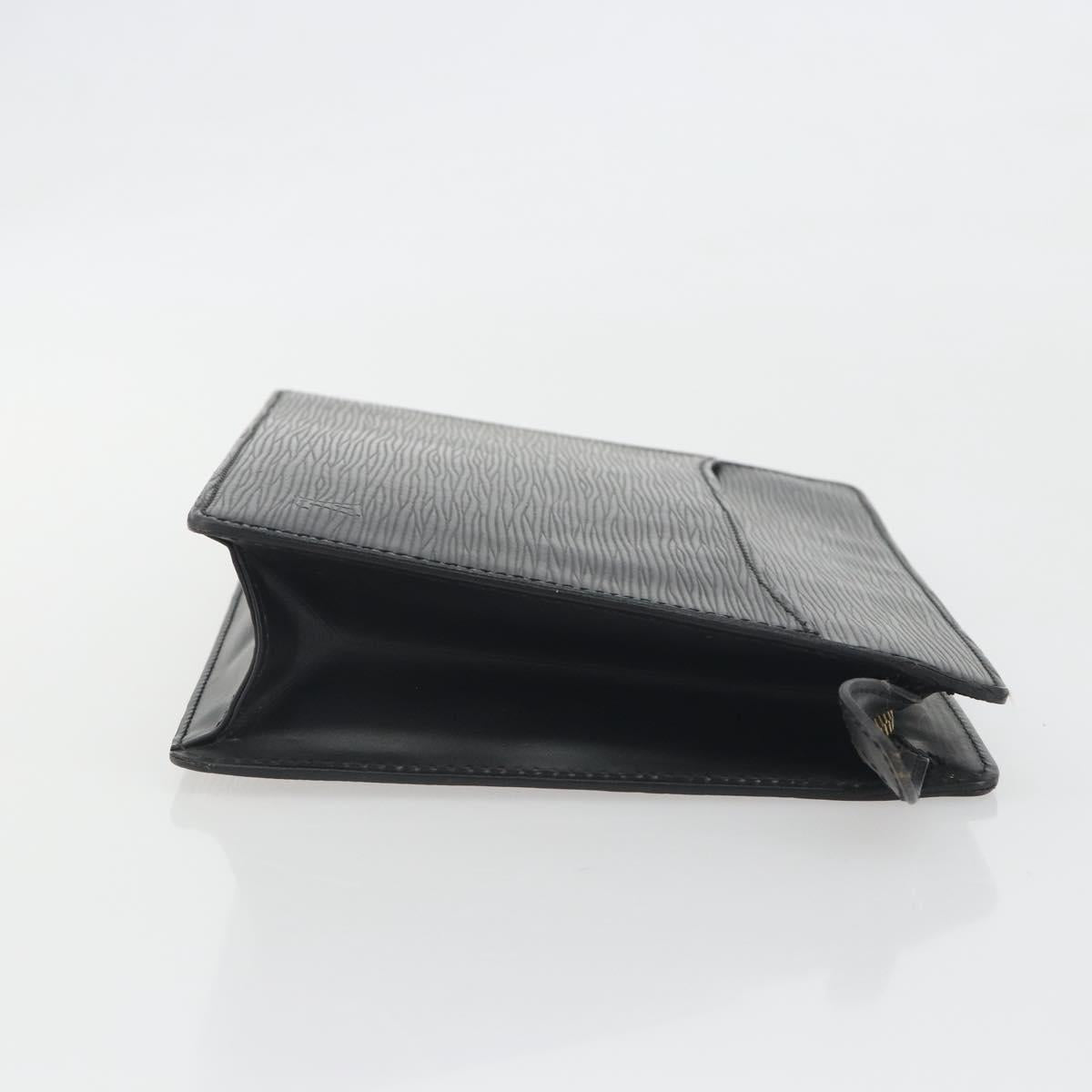 LOUIS VUITTON Epi Pochette Homme Clutch Bag Black M52522 LV Auth 194352