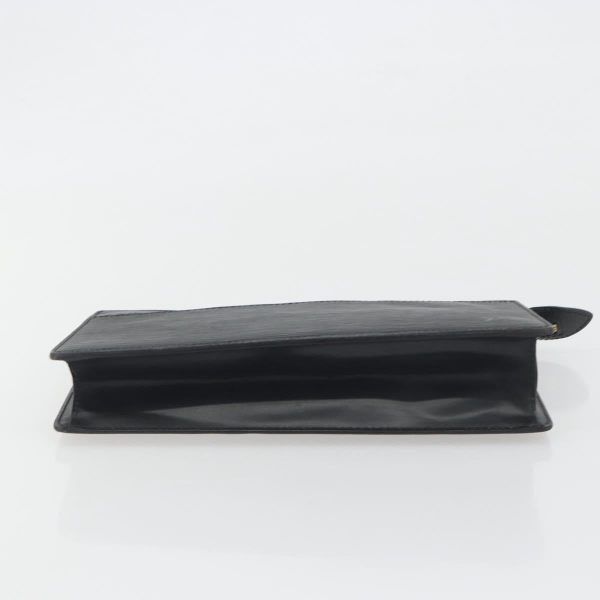 LOUIS VUITTON Epi Pochette Homme Clutch Bag Black M52522 LV Auth 194352