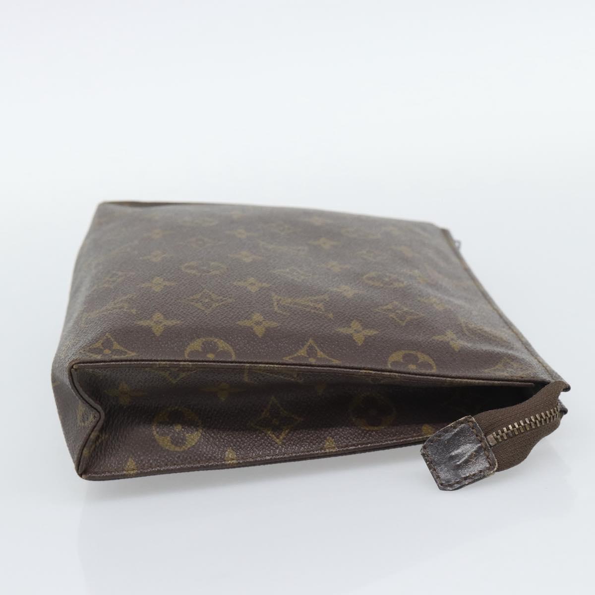 LOUIS VUITTON Monogram Poche Toilette 26 Pouch M47542 LV Auth 194362