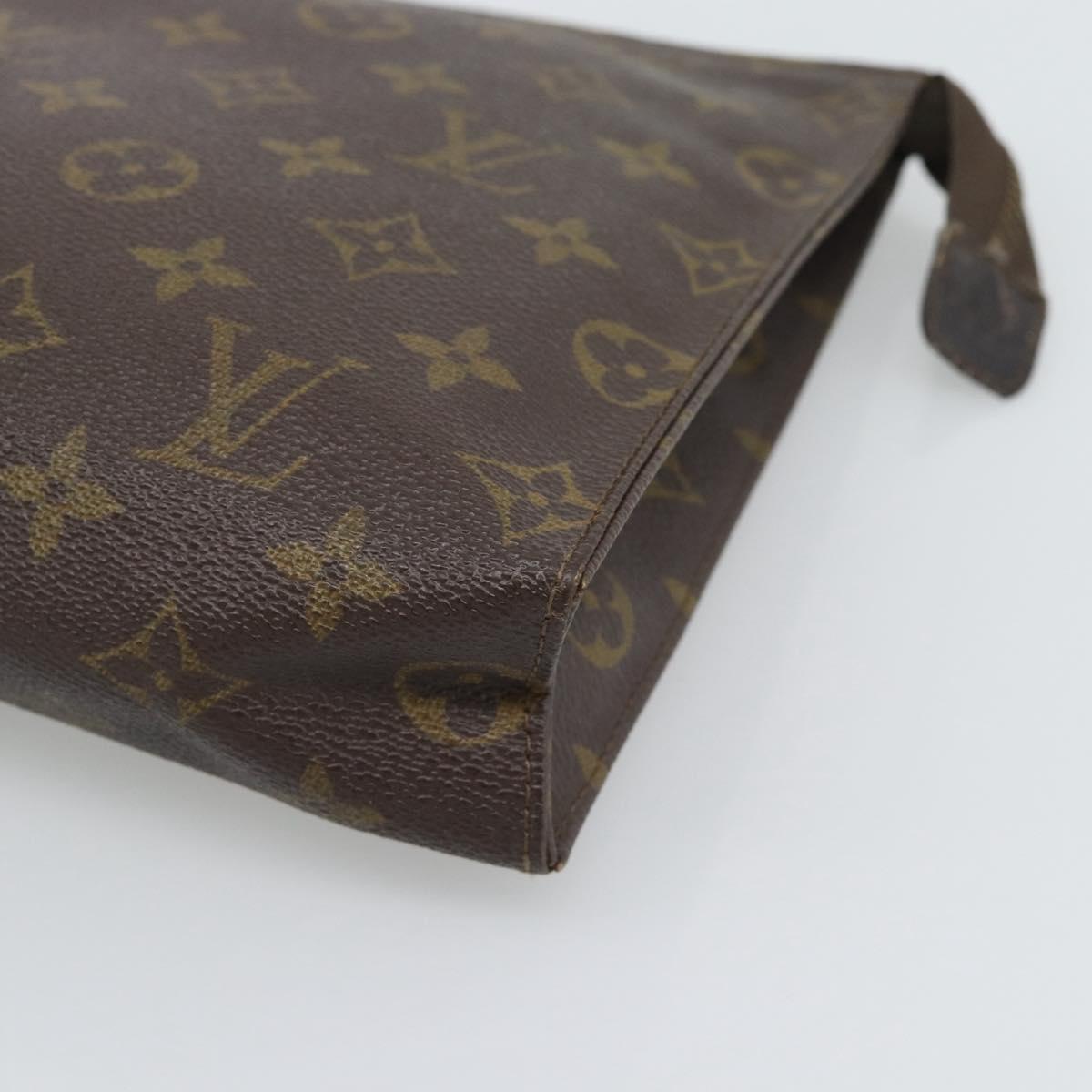 LOUIS VUITTON Monogram Poche Toilette 26 Pouch M47542 LV Auth 194362
