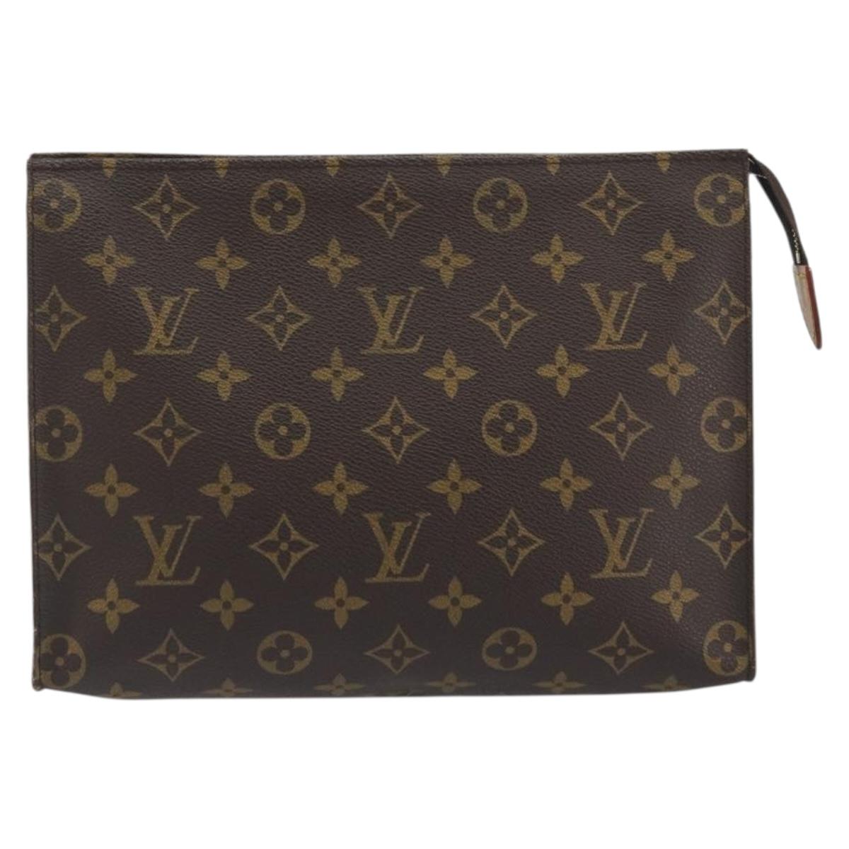 LOUIS VUITTON Monogram Poche Toilette 26 Pouch M47542 LV Auth 194365