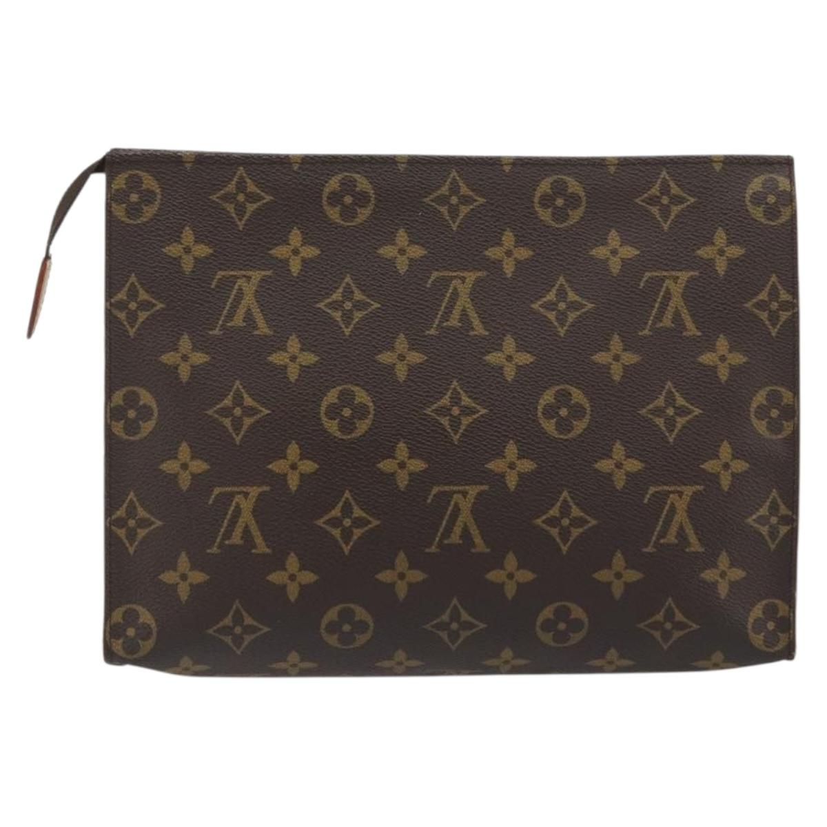 LOUIS VUITTON Monogram Poche Toilette 26 Pouch M47542 LV Auth 194365