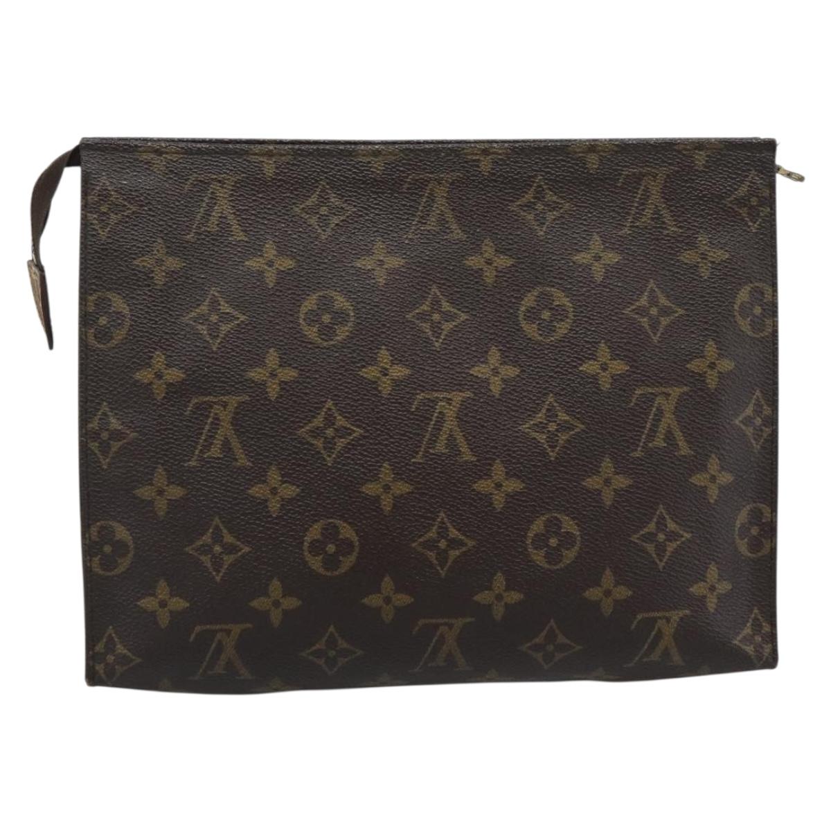 LOUIS VUITTON Monogram Poche Toilette 26 Pouch M47542 LV Auth 194368