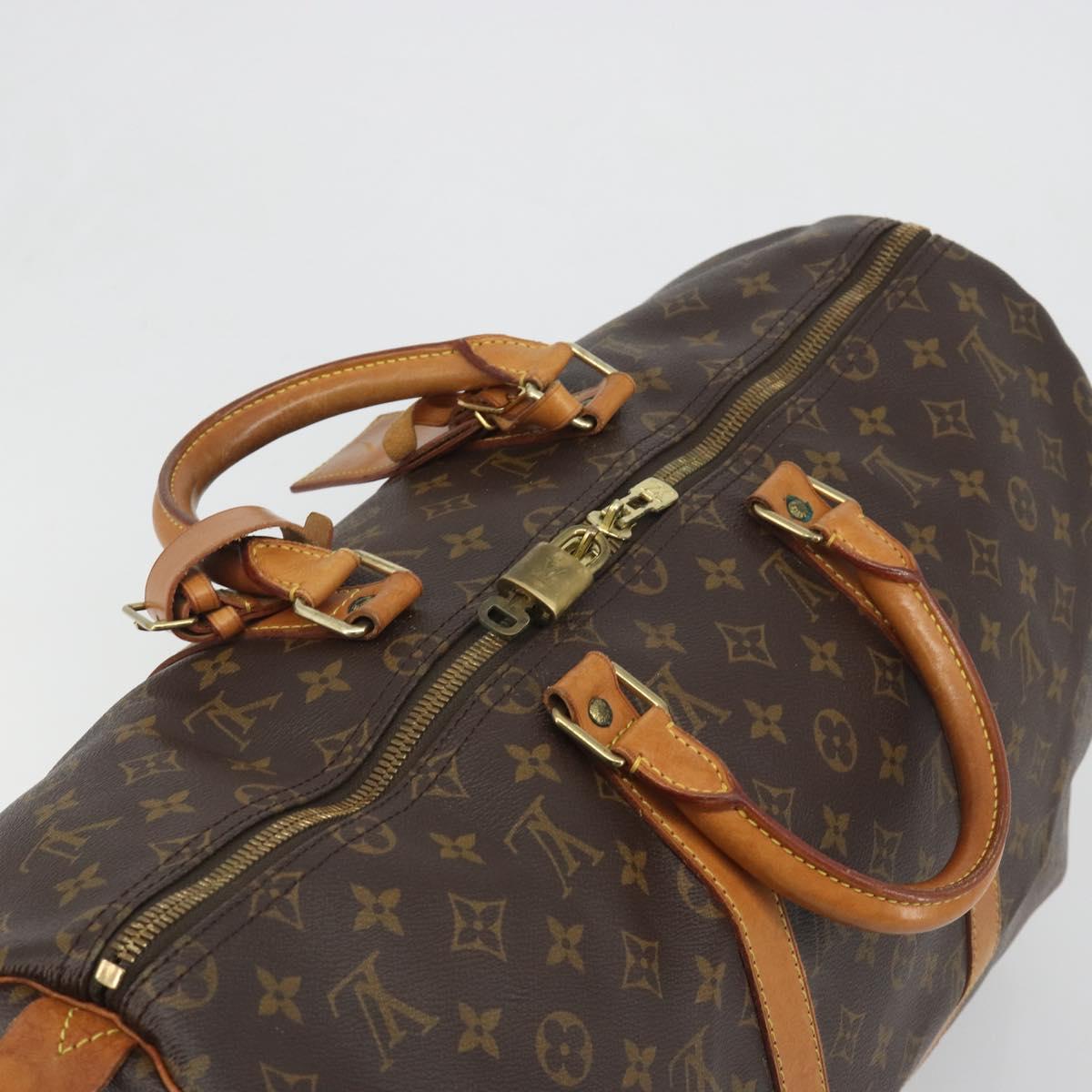LOUIS VUITTON Monogram Keepall 50 Boston Bag M41426 LV Auth 194386A