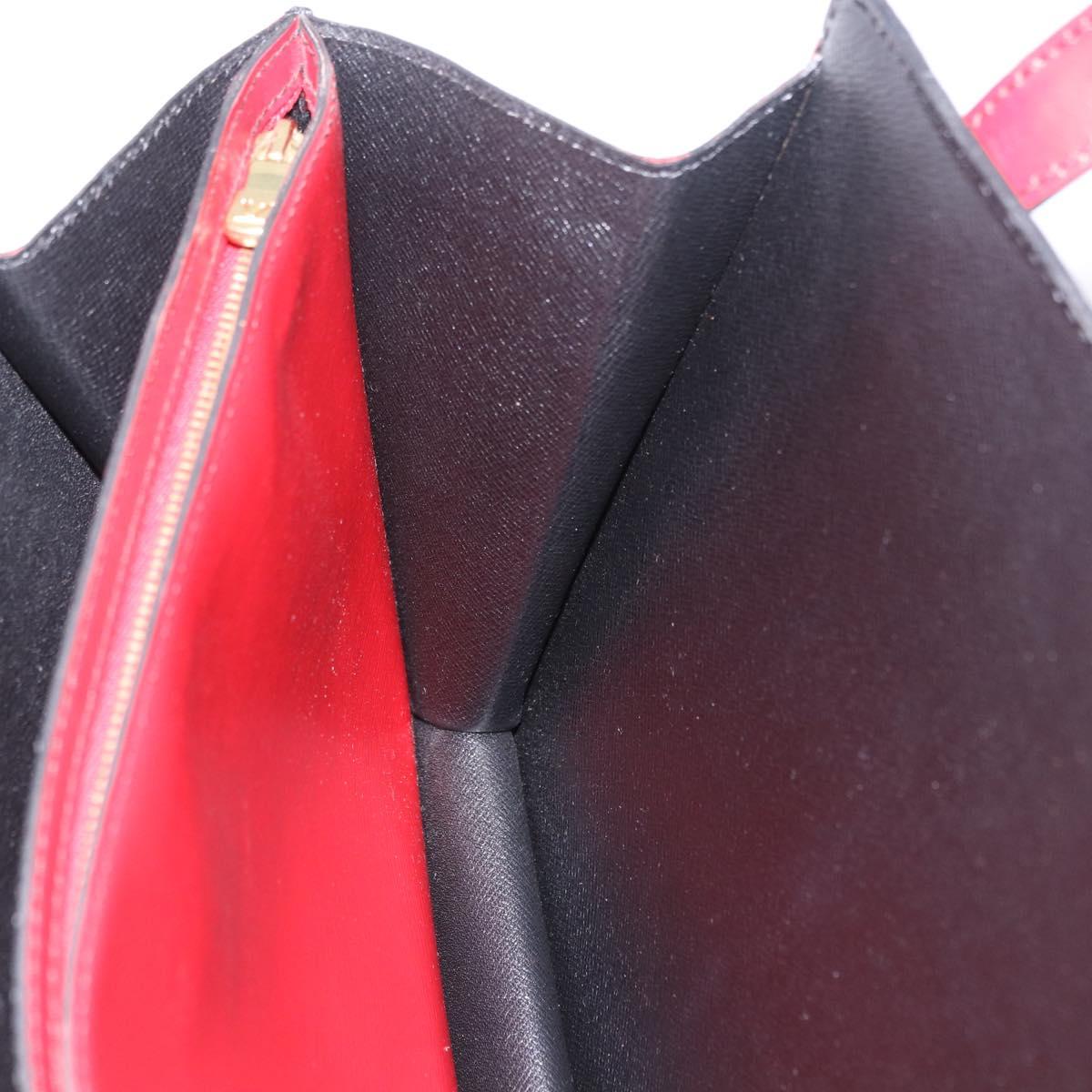 LOUIS VUITTON Epi Bicolor Varenne Hand Bag Black Red M52387 LV Auth 194393