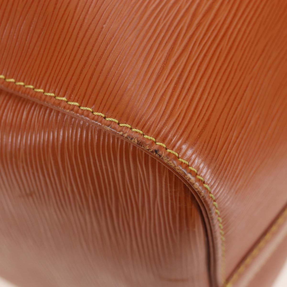 LOUIS VUITTON Epi Keepall 45 Boston Bag Brown M42978 LV Auth 194399SAV