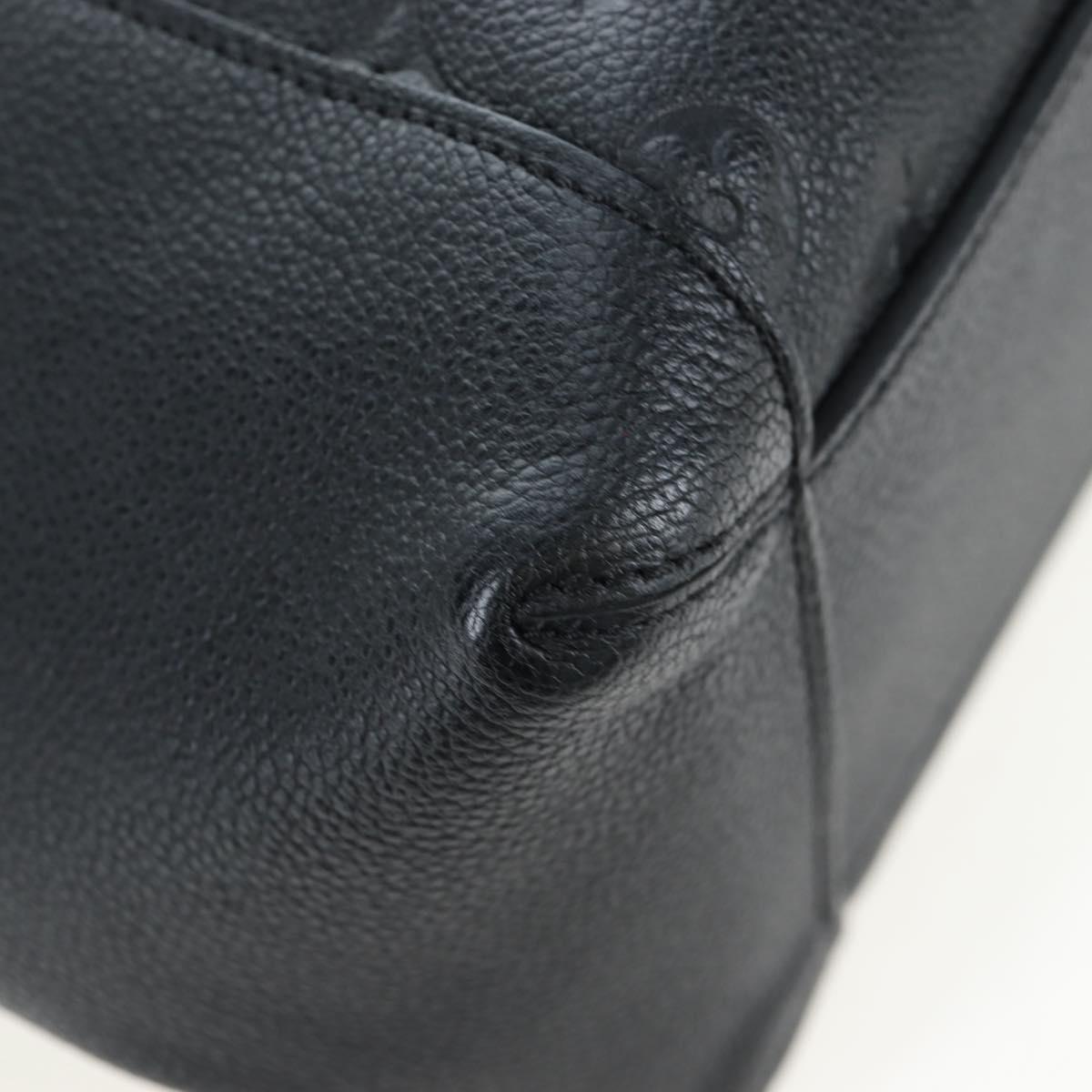 LOUIS VUITTON Monogram Empreinte Bagatelle Bag Black M50072 LV Auth 194405SAV