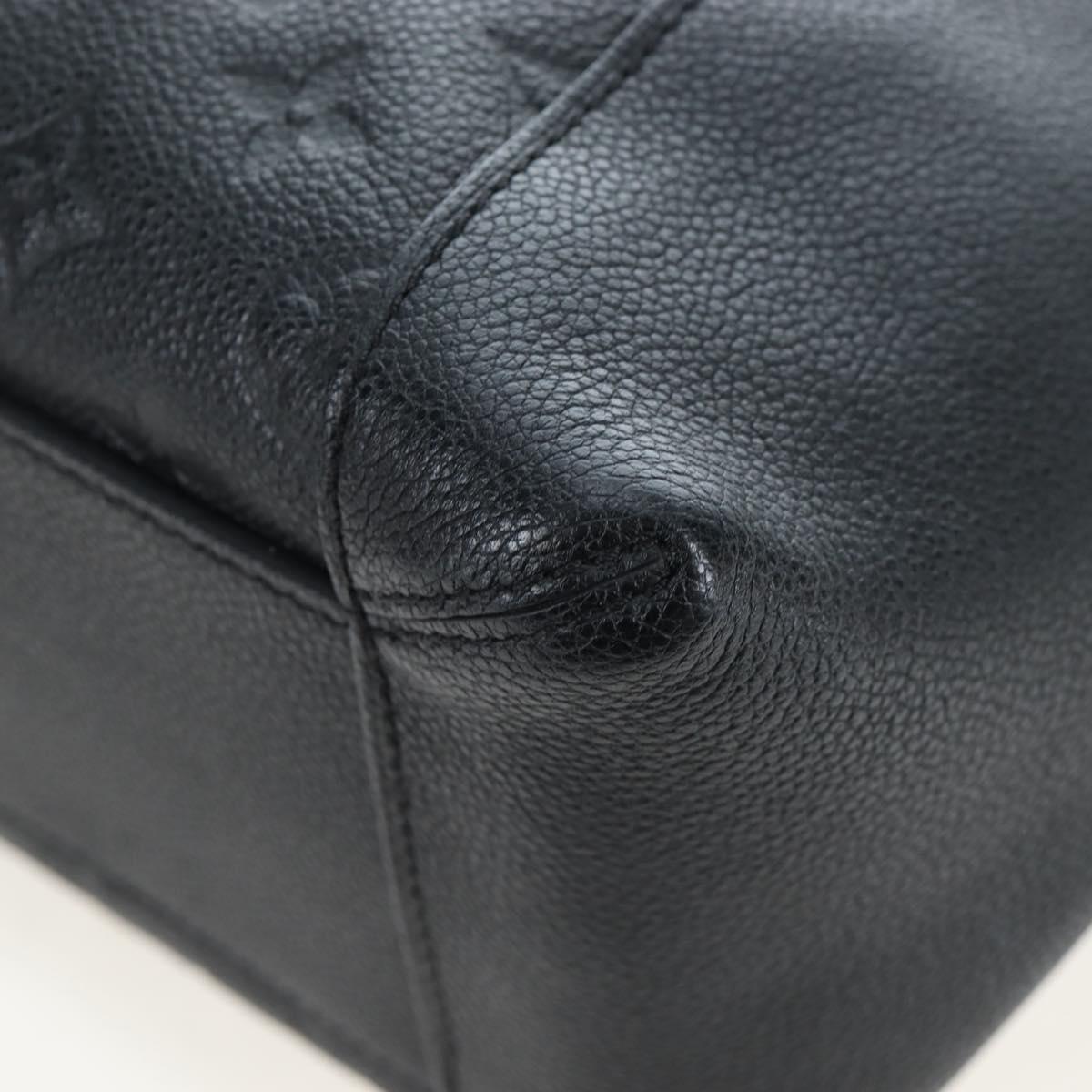LOUIS VUITTON Monogram Empreinte Bagatelle Bag Black M50072 LV Auth 194405SAV