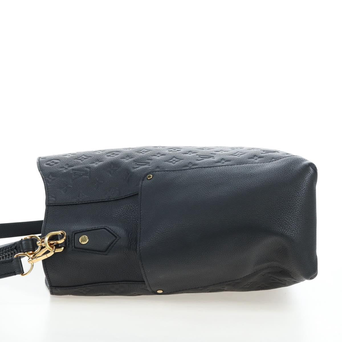 LOUIS VUITTON Monogram Empreinte Bagatelle Bag Black M50072 LV Auth 194405SAV