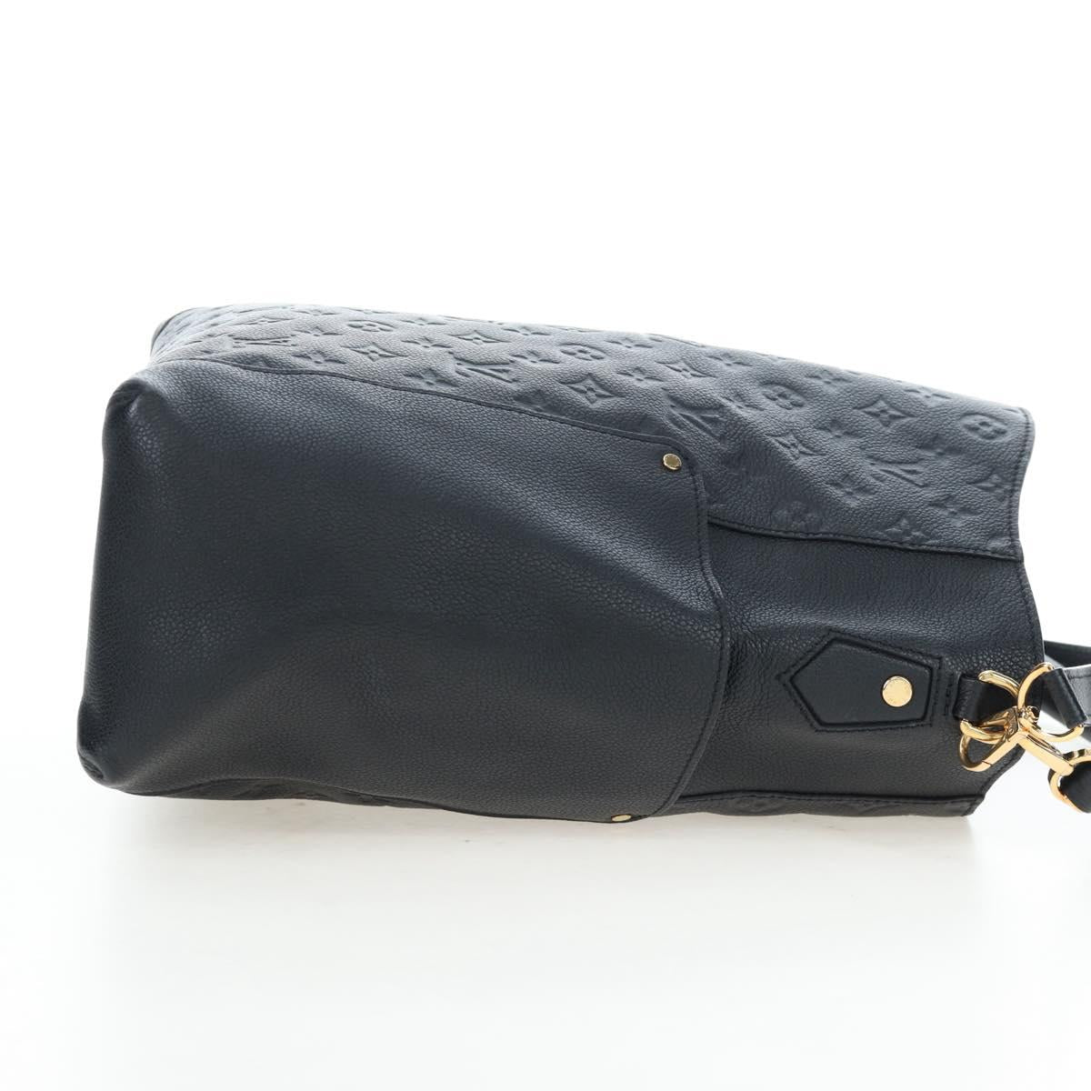 LOUIS VUITTON Monogram Empreinte Bagatelle Bag Black M50072 LV Auth 194405SAV