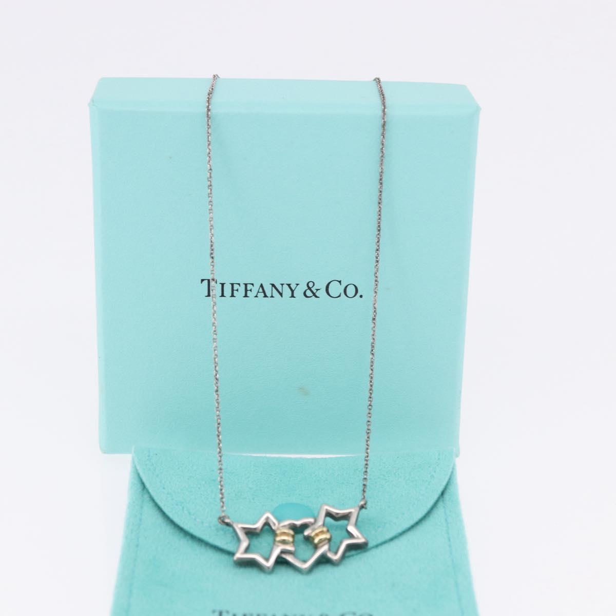 TIFFANY&Co. Triple Star Necklace Ag925 Silver Auth 194411M