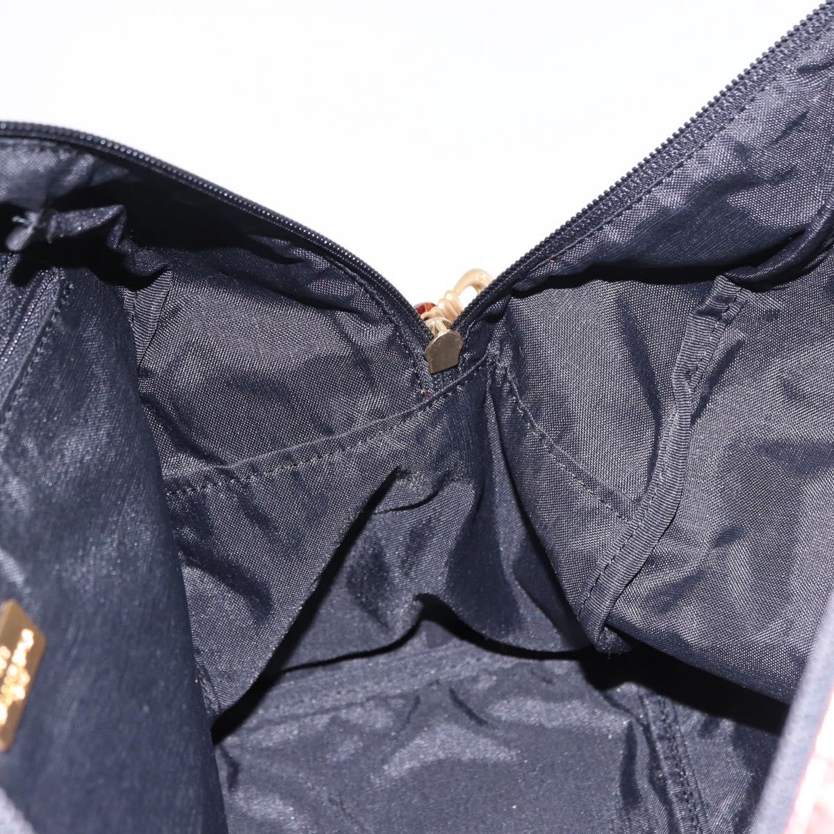 BALENCIAGA Hand Bag Nylon Black Gold Auth 194435