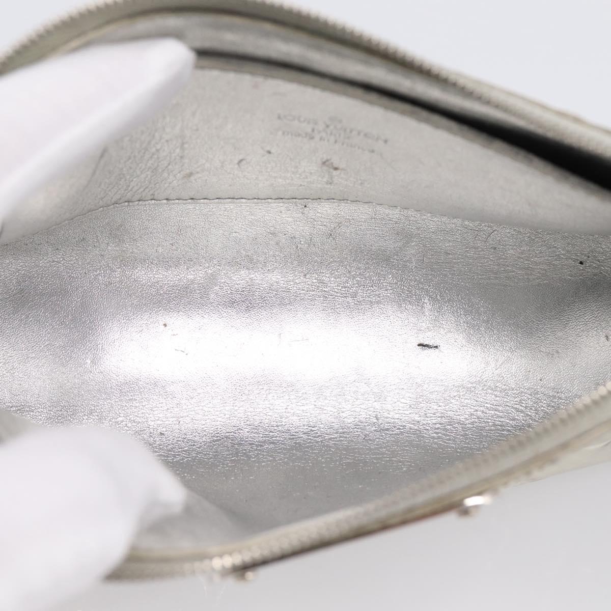 LOUIS VUITTON Monogram Miroir Trousse Cosmetic Pouch Silver M95603 Auth 194458