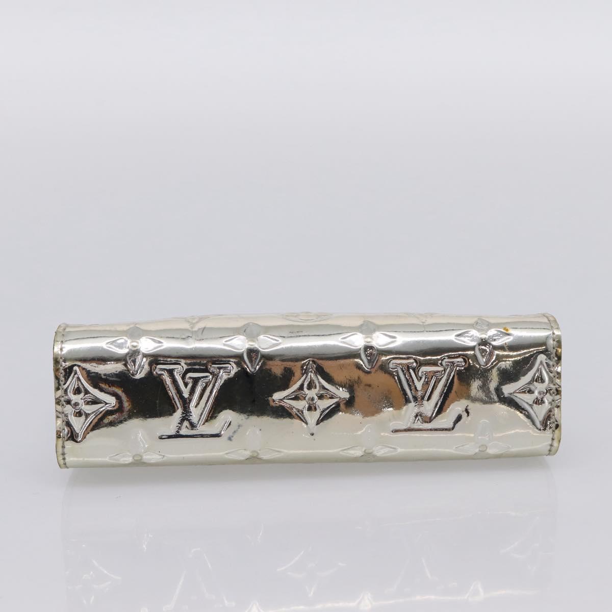 LOUIS VUITTON Monogram Miroir Trousse Cosmetic Pouch Silver M95603 Auth 194458