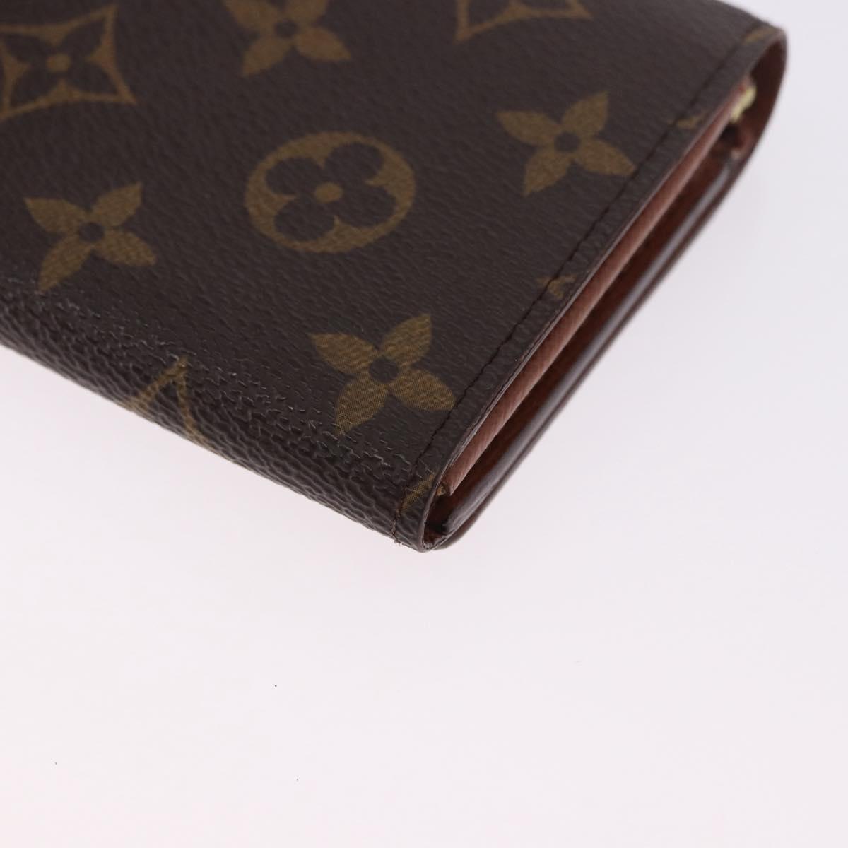 LOUIS VUITTON Monogram Porte Monnaie Billets Tresor Wallet M61730 Auth 194459A