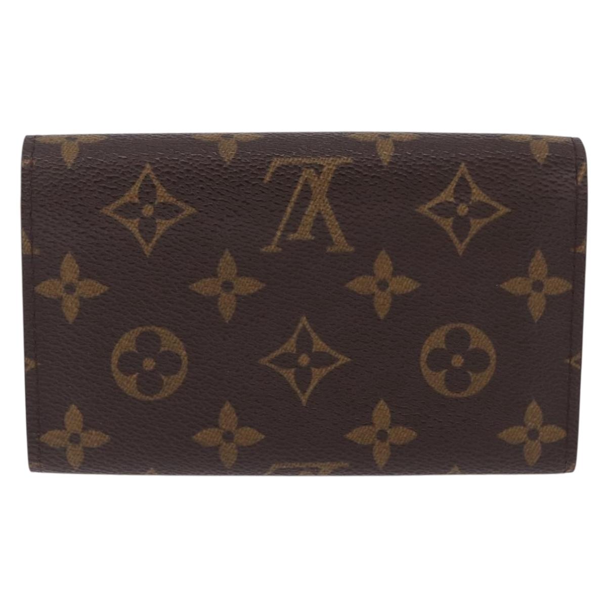 LOUIS VUITTON Monogram Porte Monnaie Billets Tresor Wallet M61730 Auth 194459A
