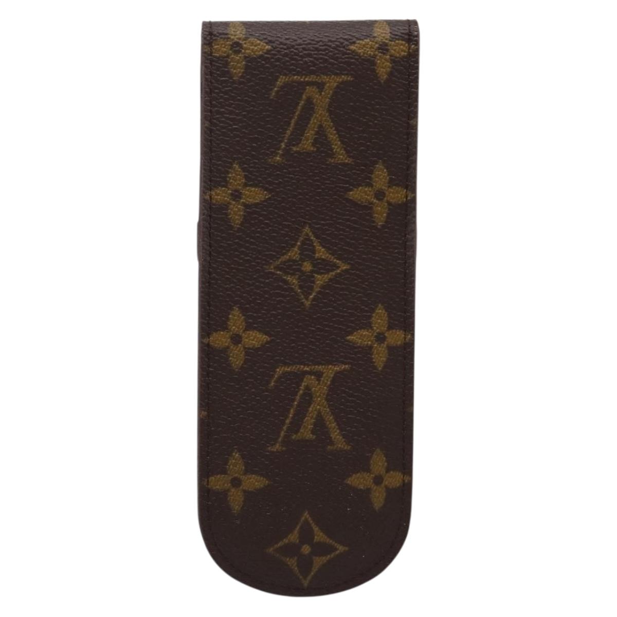 LOUIS VUITTON Monogram Etui Stilo Pen Case M62990 LV Auth 194465