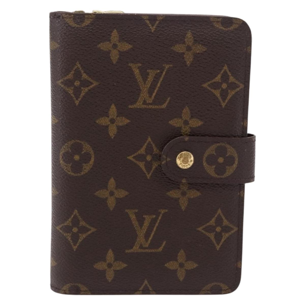LOUIS VUITTON Monogram Porto Papie Zip Wallet M61207 LV Auth 194469A