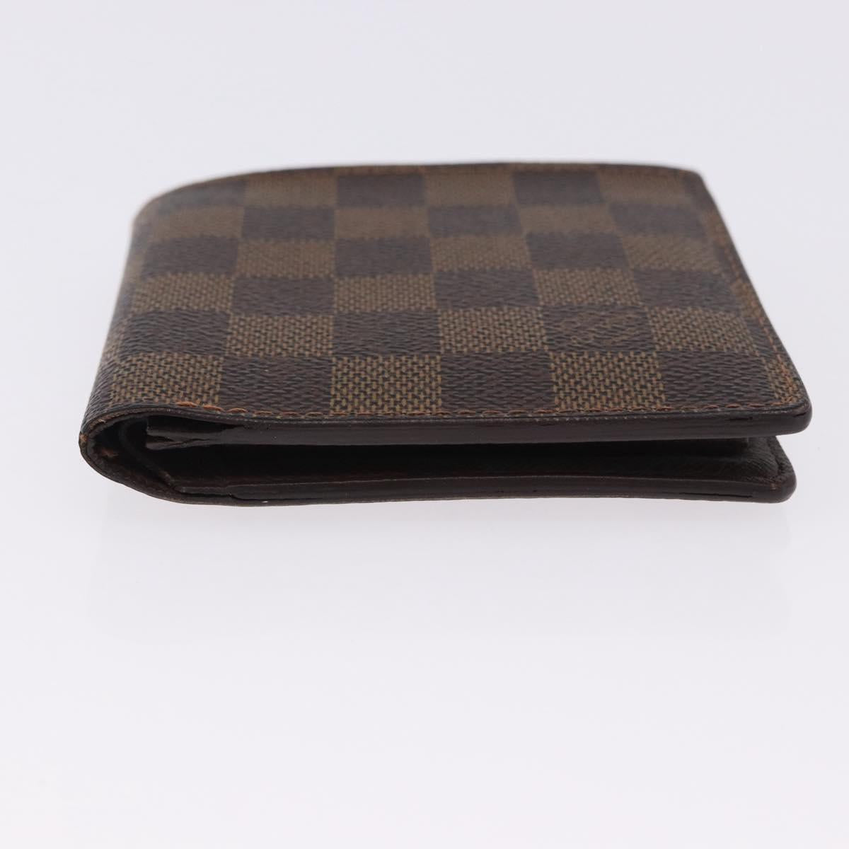 LOUIS VUITTON Damier Ebene Portefeuille Marco Bifold Wallet N61675 Auth 194472A
