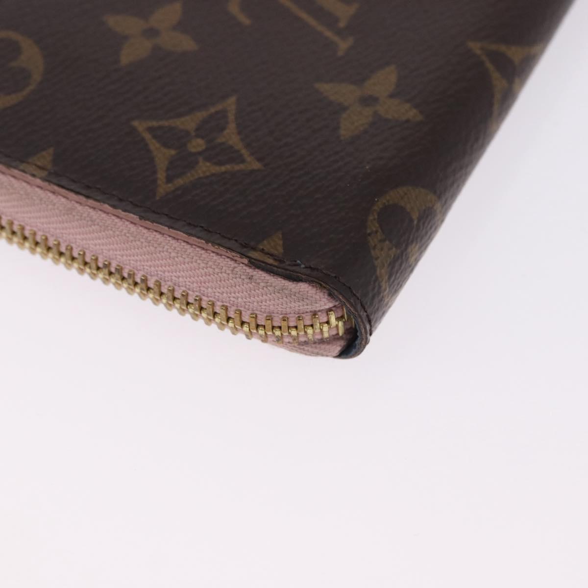 LOUIS VUITTON Monogram Portefeuille Clemence Long Wallet M60742 LV Auth 194475A