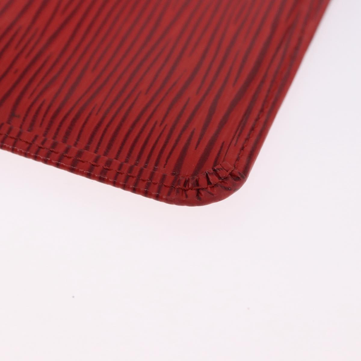 LOUIS VUITTON Epi Pochette Cles Coin Purse Red M63807 LV Auth 194483A