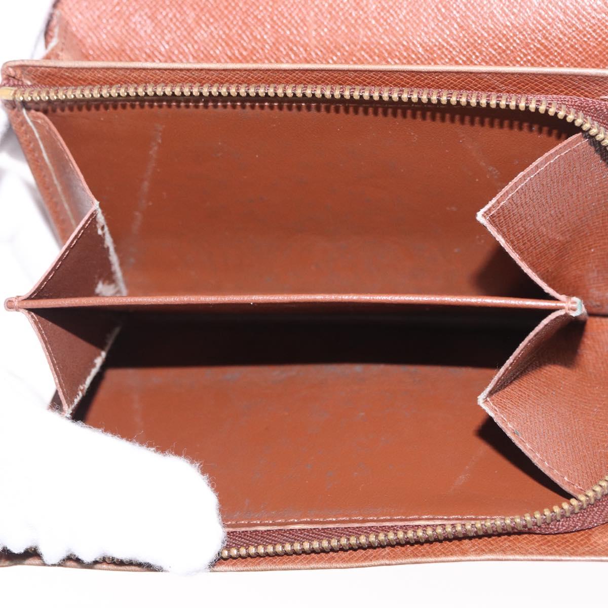 LOUIS VUITTON Monogram Porte Monnaie Billets Tresor Wallet M61730 Auth 194485A