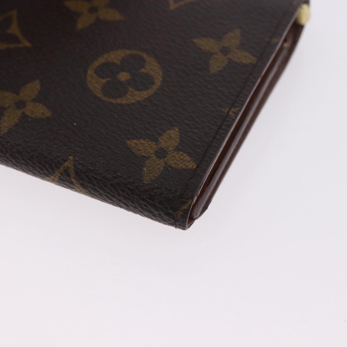 LOUIS VUITTON Monogram Porte Monnaie Billets Tresor Wallet M61730 Auth 194486A