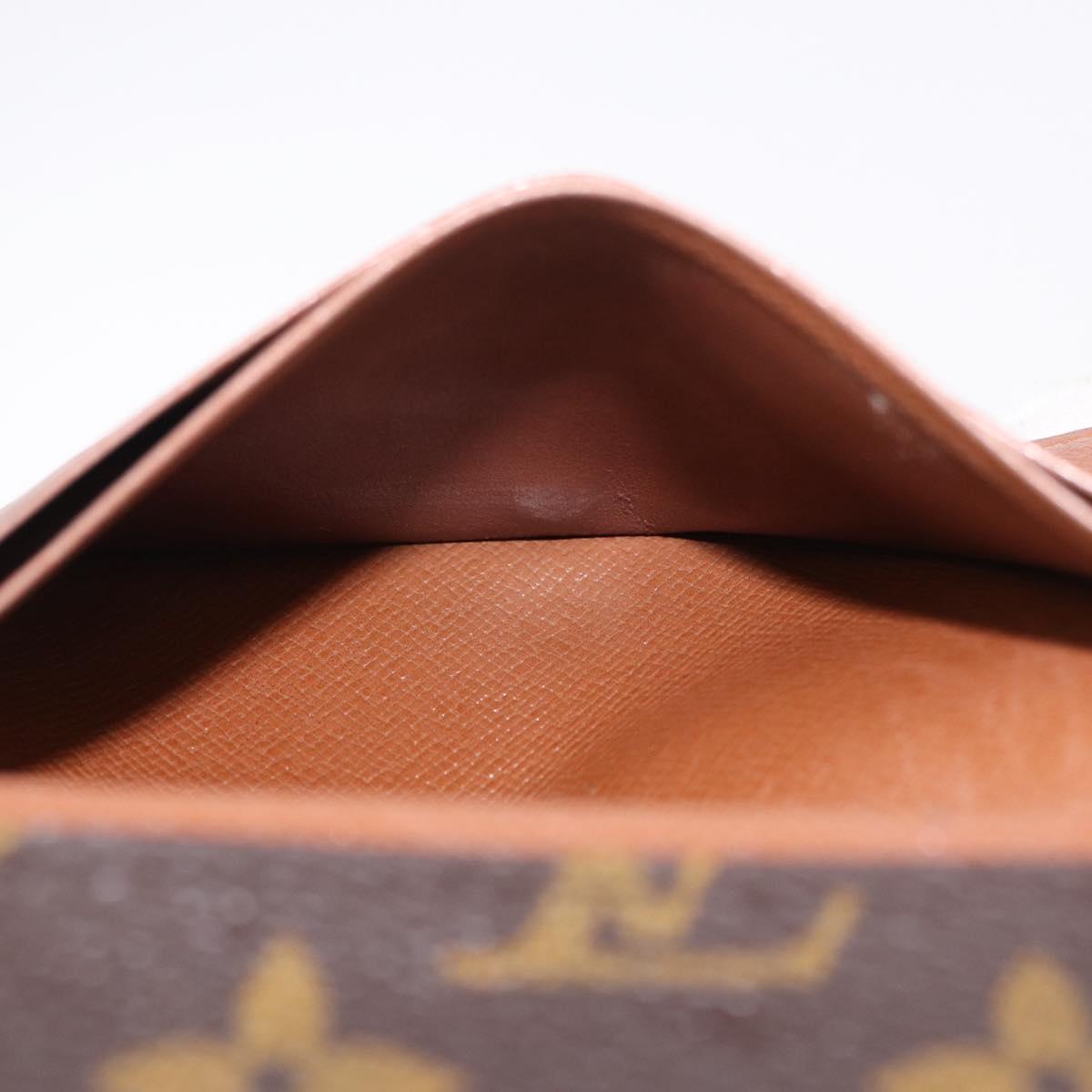 LOUIS VUITTON Monogram Porte Monnaie Billets Tresor Wallet M61730 Auth 194486A