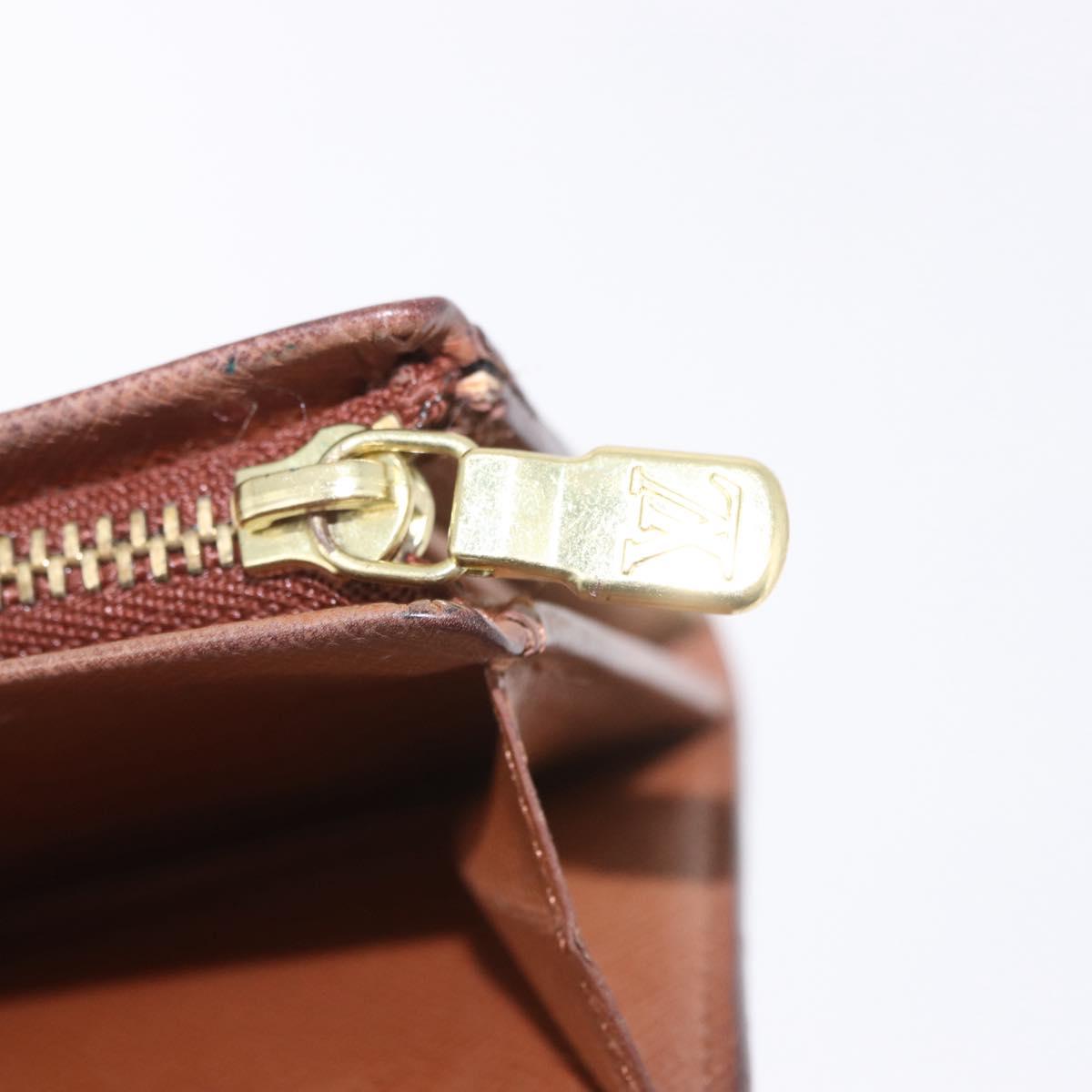 LOUIS VUITTON Monogram Porte Monnaie Billets Tresor Wallet M61730 Auth 194486A