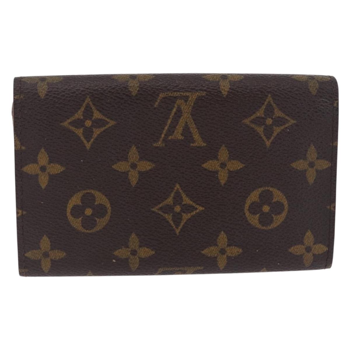 LOUIS VUITTON Monogram Porte Monnaie Billets Tresor Wallet M61730 Auth 194486A