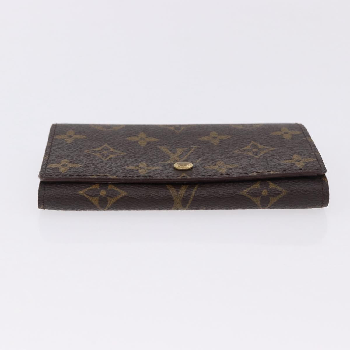 LOUIS VUITTON Monogram Porte Monnaie Billets Tresor Wallet M61730 Auth 194486A