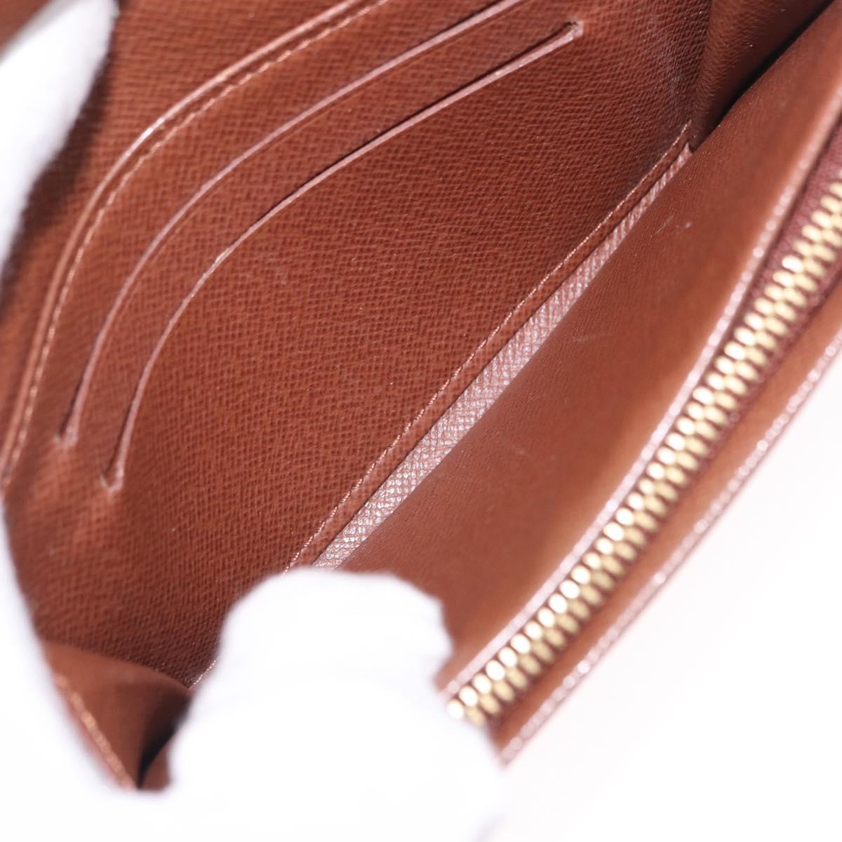 LOUIS VUITTON Monogram Porte Monnaie Billets Tresor Wallet M61730 Auth 194487A