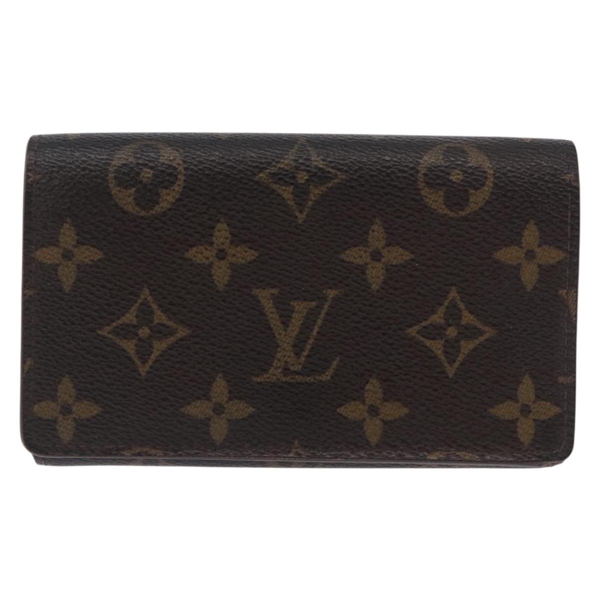 LOUIS VUITTON Monogram Porte Monnaie Billets Tresor Wallet M61730 Auth 194487A