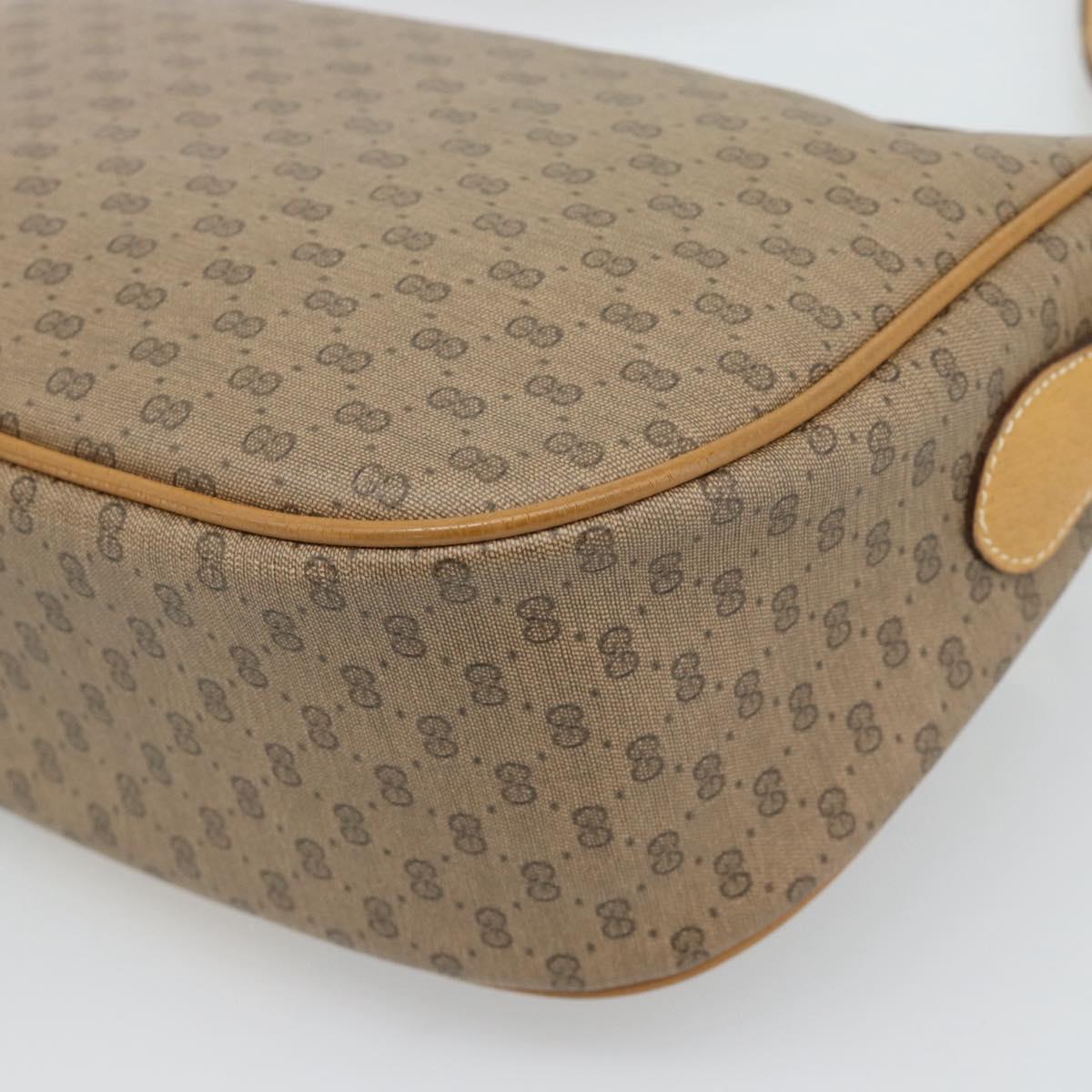 GUCCI Micro GG Supreme Web Sherry Line Bag PVC Beige Gold 89 02 032 Auth 194552