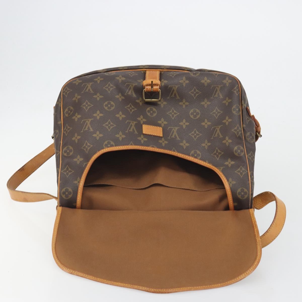 LOUIS VUITTON Monogram Saumur 35 Shoulder Bag M42254 LV Auth 194554