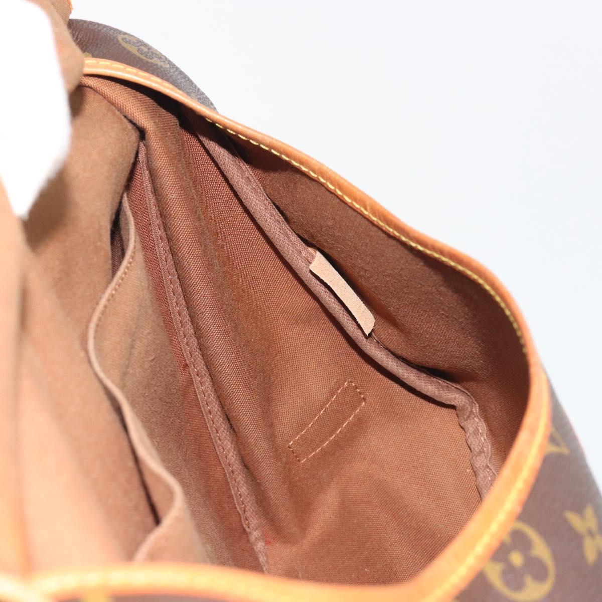 LOUIS VUITTON Monogram Saumur 35 Shoulder Bag M42254 LV Auth 194554