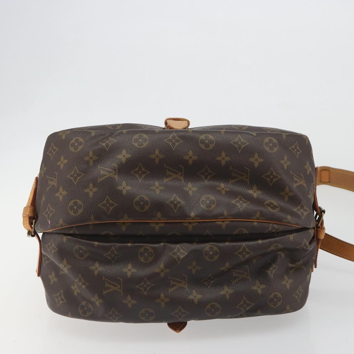 LOUIS VUITTON Monogram Saumur 35 Shoulder Bag M42254 LV Auth 194554