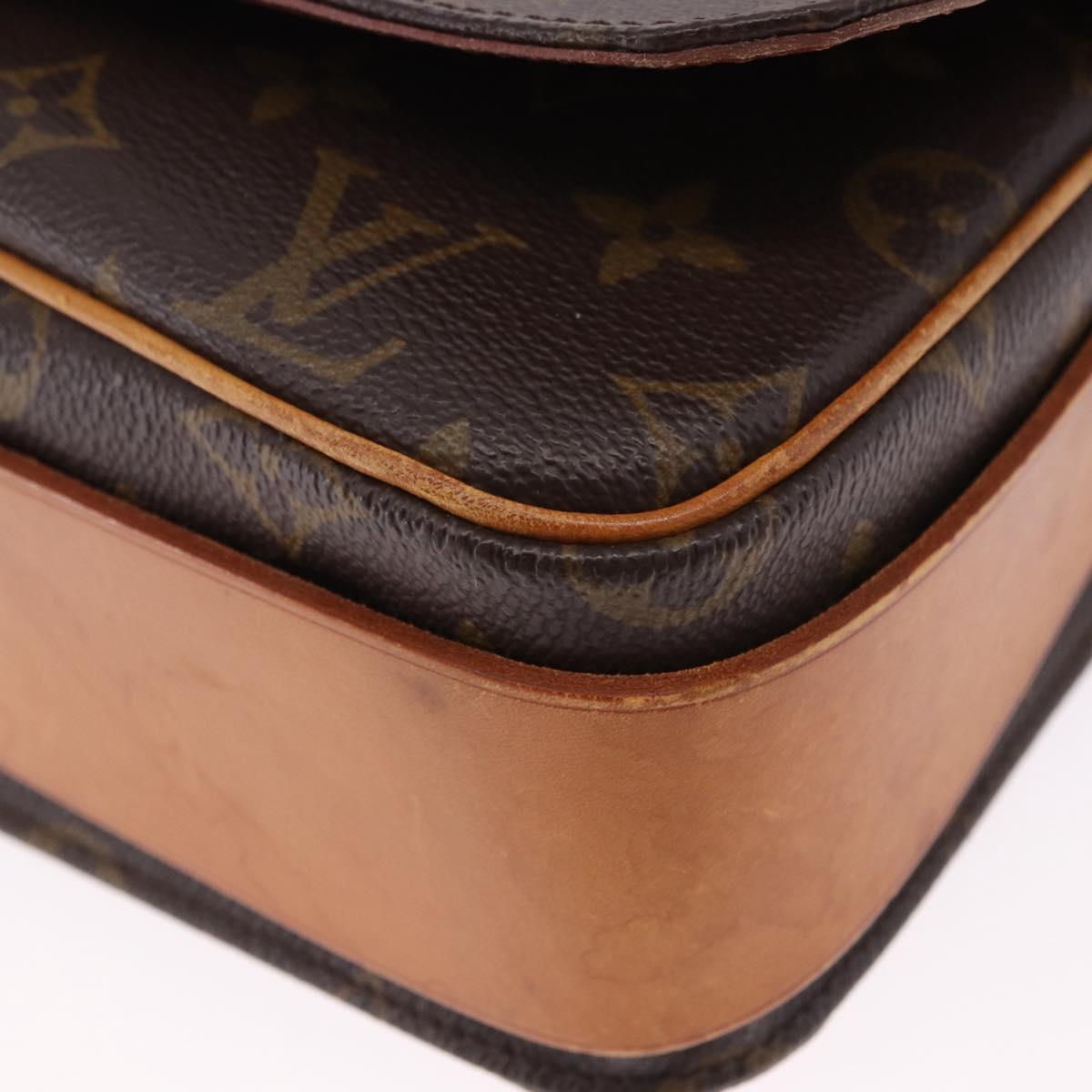 LOUIS VUITTON Monogram Cartouchiere GM Shoulder Bag M51252 LV Auth 194556