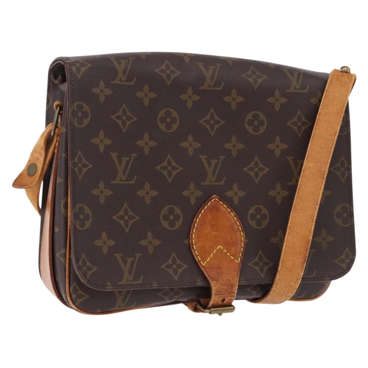 LOUIS VUITTON Monogram Cartouchiere GM Shoulder Bag M51252 LV Auth 194556