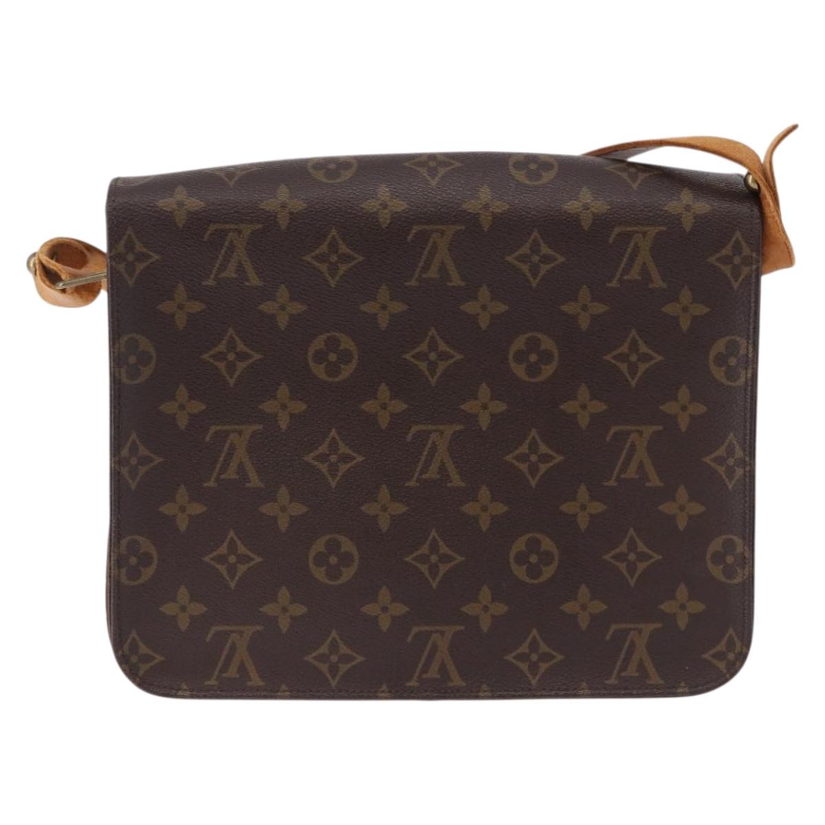 LOUIS VUITTON Monogram Cartouchiere GM Shoulder Bag M51252 LV Auth 194556