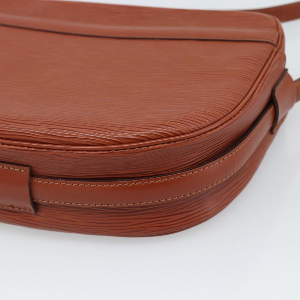 LOUIS VUITTON Epi Jeune Fille MM Shoulder Bag Brown M52153 LV Auth 194559