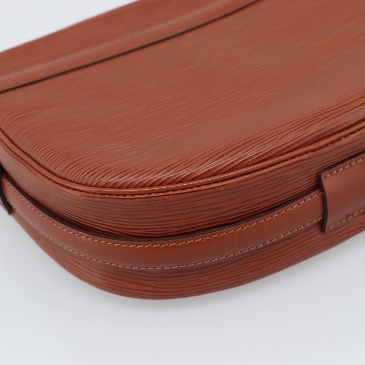LOUIS VUITTON Epi Jeune Fille MM Shoulder Bag Brown M52153 LV Auth 194559