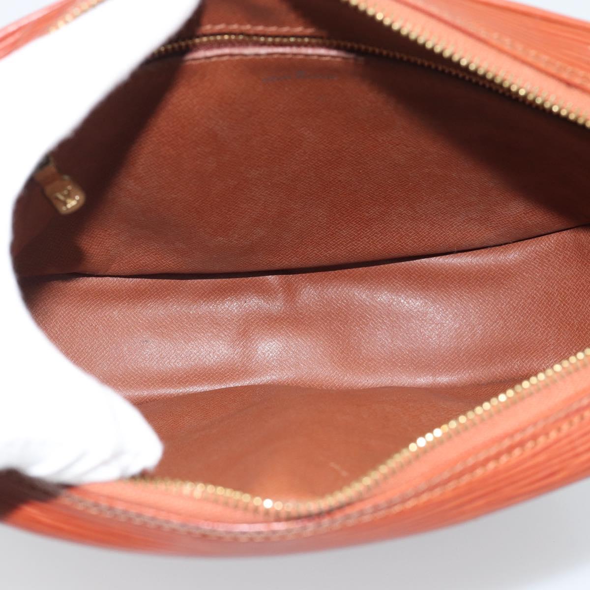 LOUIS VUITTON Epi Jeune Fille MM Shoulder Bag Brown M52153 LV Auth 194559